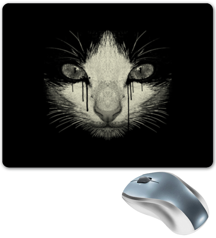 Printio Коврик для мышки Cat night цена и фото