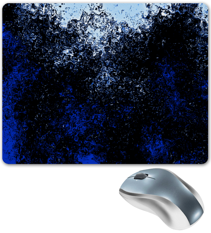 Printio Коврик для мышки Черно-синие брызги printio коврик для мышки черно синие краски