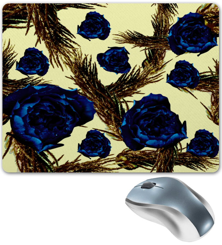 Printio Коврик для мышки Синие розы цена и фото