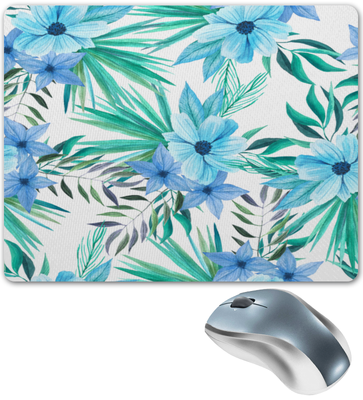 Printio Коврик для мышки Синие цветы
