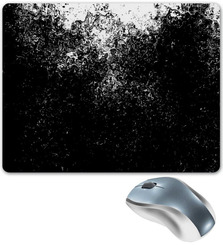 Printio Коврик для мышки Черно-белые краски printio коврик для мышки черно синие краски