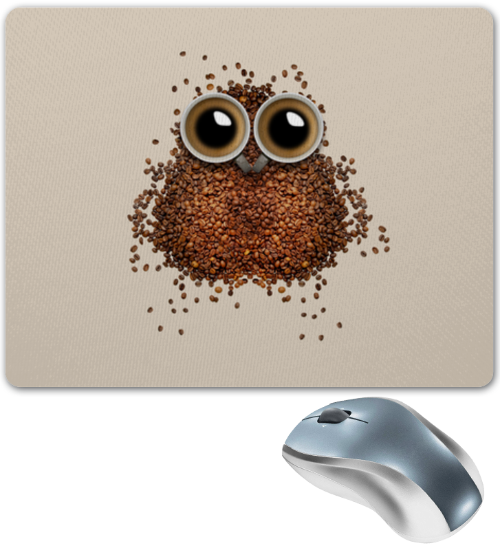 Printio Коврик для мышки Кофе для совы printio значок кофе для совы