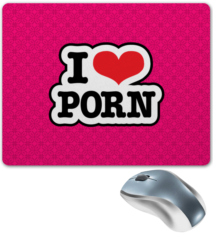 Printio Коврик для мышки I love porn