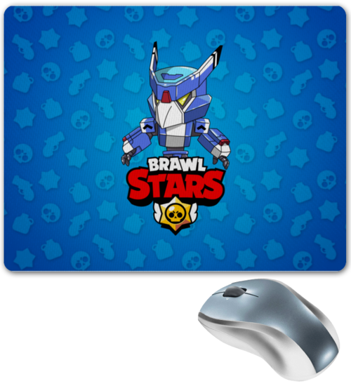 Заказать коврик для мышки в Москве. Коврик для мышки BRAWL STARS CROW от geekbox - готовые дизайны и нанесение принтов.