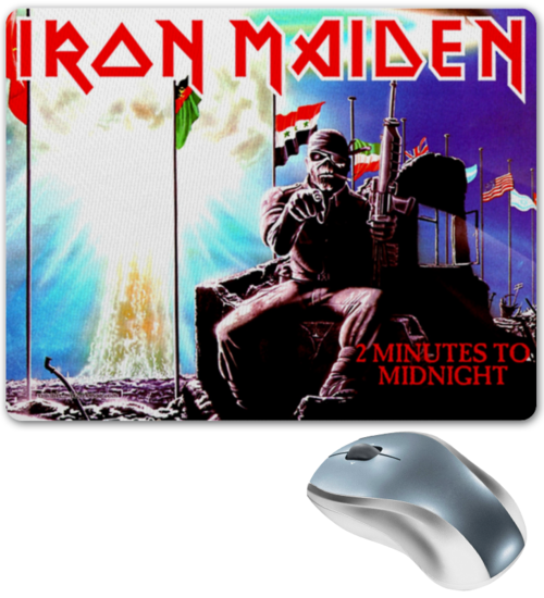 Заказать коврик для мышки в Москве. Коврик для мышки Iron Maiden Band от Leichenwagen - готовые дизайны и нанесение принтов.