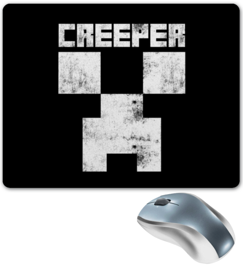 Заказать коврик для мышки в Москве. Коврик для мышки MINECRAFT CREEPER от vista12761@rambler.ru - готовые дизайны и нанесение принтов.
