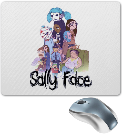 Заказать коврик для мышки в Москве. Коврик для мышки Sally Face (Салли фейс) от Анастасия Вахрушева - готовые дизайны и нанесение принтов.