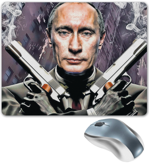 Заказать коврик для мышки в Москве. Коврик для мышки Путин от arcor - готовые дизайны и нанесение принтов.