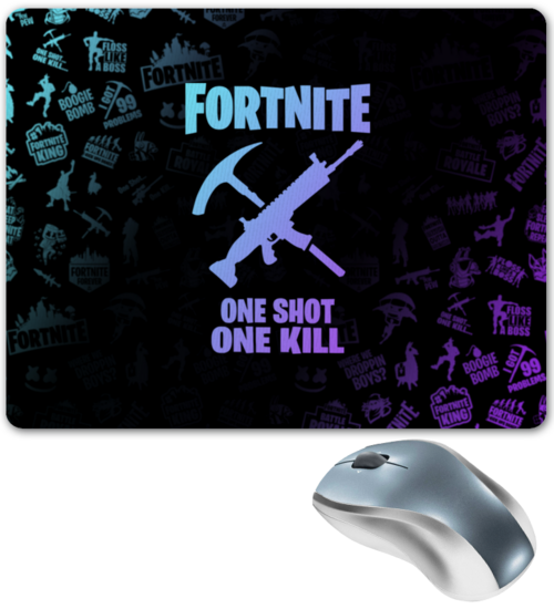 Заказать коврик для мышки в Москве. Коврик для мышки FORTNITE от geekbox - готовые дизайны и нанесение принтов.
