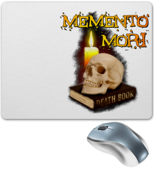 Заказать коврик для мышки в Москве. Коврик для мышки Memento Mori. Помни о смерти. от Zorgo-Art  - готовые дизайны и нанесение принтов.