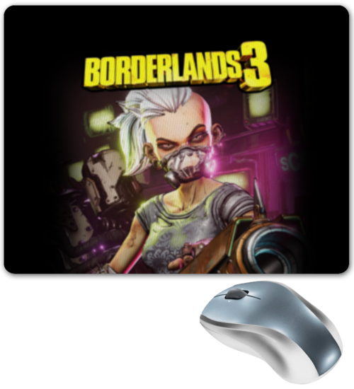 Заказать коврик для мышки в Москве. Коврик для мышки Borderlands от geekbox - готовые дизайны и нанесение принтов.