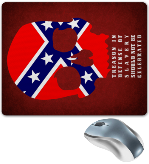 Заказать коврик для мышки в Москве. Коврик для мышки Флаг Конфедерации США от Leichenwagen - готовые дизайны и нанесение принтов.