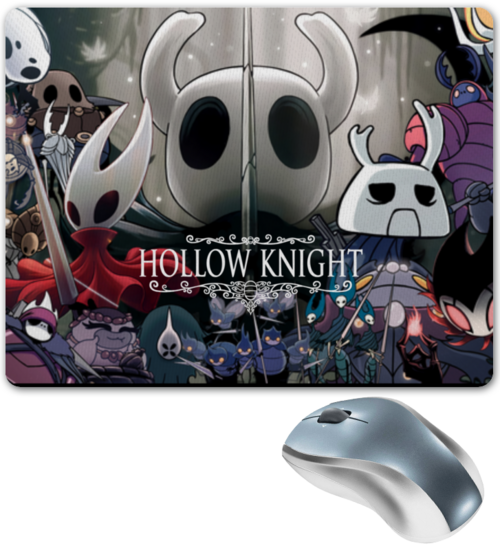 Заказать коврик для мышки в Москве. Коврик для мышки HOLLOW KNIGHT от robus - готовые дизайны и нанесение принтов.