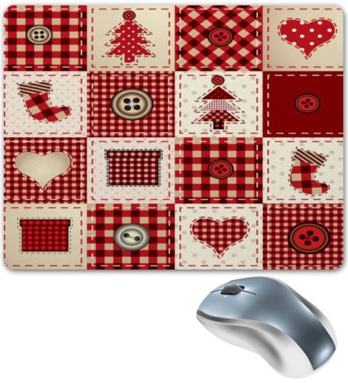 Заказать коврик для мышки в Москве. Коврик для мышки Новогодний узор от THE_NISE  - готовые дизайны и нанесение принтов.