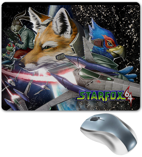 Заказать коврик для мышки в Москве. Коврик для мышки STAR FOX от robus - готовые дизайны и нанесение принтов.