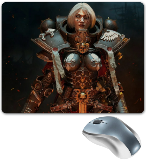Заказать коврик для мышки в Москве. Коврик для мышки Сестры битвы (Warhammer 40k) от GeekFox  - готовые дизайны и нанесение принтов.