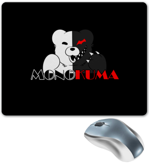 Заказать коврик для мышки в Москве. Коврик для мышки Monokuma от THE_NISE  - готовые дизайны и нанесение принтов.