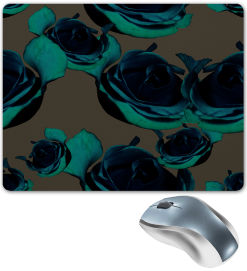 Заказать коврик для мышки в Москве. Коврик для мышки синие розы от THE_NISE  - готовые дизайны и нанесение принтов.