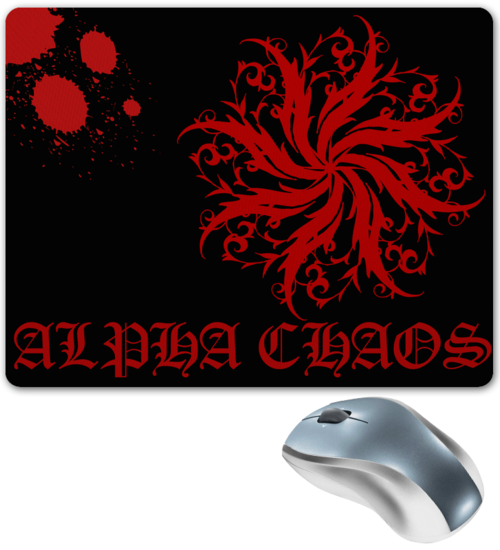 Заказать коврик для мышки в Москве. Коврик для мышки Alpha Chaos от arcor - готовые дизайны и нанесение принтов.