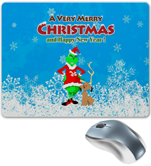 Заказать коврик для мышки в Москве. Коврик для мышки Christmas от ZVER  - готовые дизайны и нанесение принтов.
