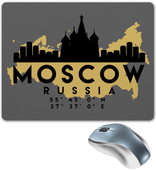 Заказать коврик для мышки в Москве. Коврик для мышки Москва (Россия) от skynatural - готовые дизайны и нанесение принтов.