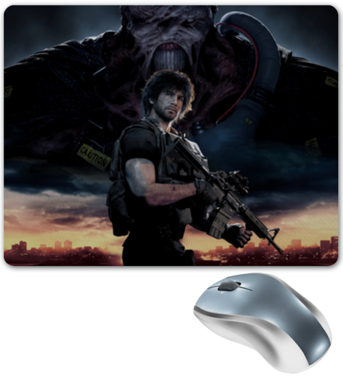 Заказать коврик для мышки в Москве. Коврик для мышки Resident evil 3 от GeekFox  - готовые дизайны и нанесение принтов.