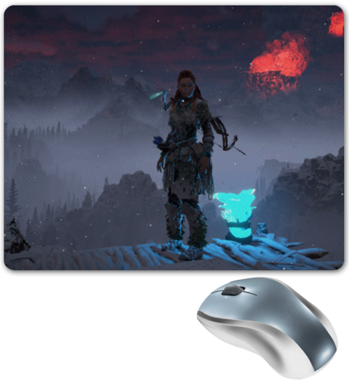 Заказать коврик для мышки в Москве. Коврик для мышки Horizon Zero Dawn от GeekFox  - готовые дизайны и нанесение принтов.