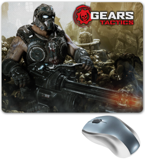 Заказать коврик для мышки в Москве. Коврик для мышки GEARS OF WAR от robus - готовые дизайны и нанесение принтов.