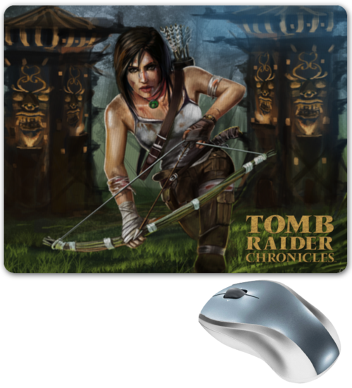 Заказать коврик для мышки в Москве. Коврик для мышки TOMB RAIDER от robus - готовые дизайны и нанесение принтов.