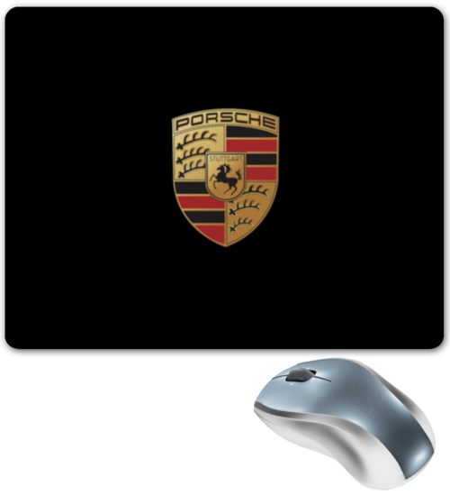Заказать коврик для мышки в Москве. Коврик для мышки Porsche от DESIGNER   - готовые дизайны и нанесение принтов.