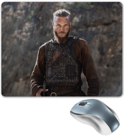 Заказать коврик для мышки в Москве. Коврик для мышки Рагнар от shop-viking - готовые дизайны и нанесение принтов.