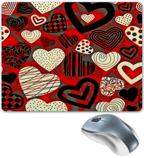 Заказать коврик для мышки в Москве. Коврик для мышки Сердце от THE_NISE  - готовые дизайны и нанесение принтов.