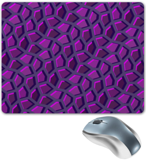 Заказать коврик для мышки в Москве. Коврик для мышки Пурпурная мозаика от Soluvel  - готовые дизайны и нанесение принтов.