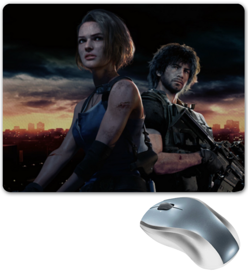 Заказать коврик для мышки в Москве. Коврик для мышки Resident evil 3 от GeekFox  - готовые дизайны и нанесение принтов.