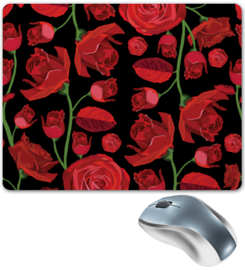 Заказать коврик для мышки в Москве. Коврик для мышки цветы от THE_NISE  - готовые дизайны и нанесение принтов.