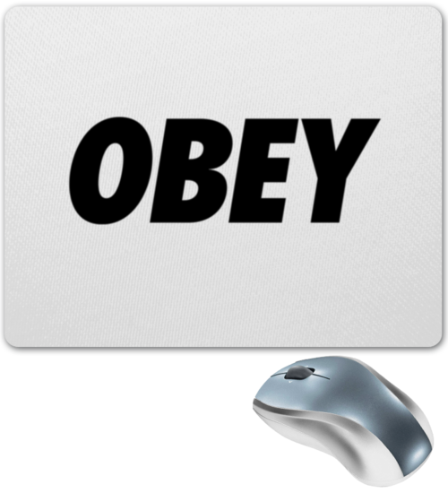 Заказать коврик для мышки в Москве. Коврик для мышки OBEY  от DESIGNER   - готовые дизайны и нанесение принтов.