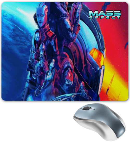 Заказать коврик для мышки в Москве. Коврик для мышки Mass Effect Legendary Edition от THE_NISE  - готовые дизайны и нанесение принтов.
