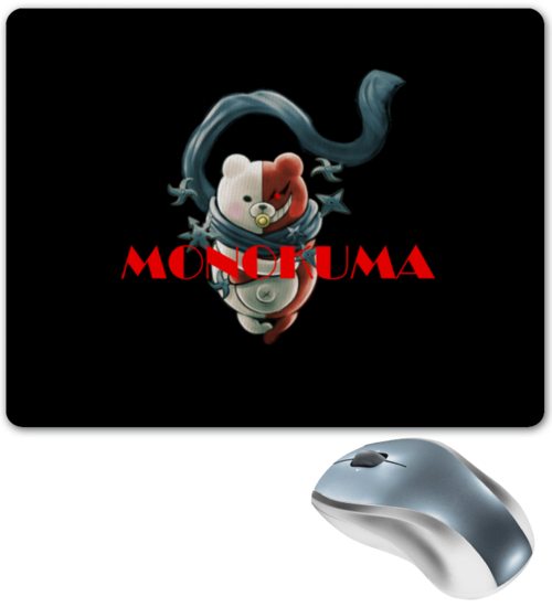 Заказать коврик для мышки в Москве. Коврик для мышки Monokuma от THE_NISE  - готовые дизайны и нанесение принтов.
