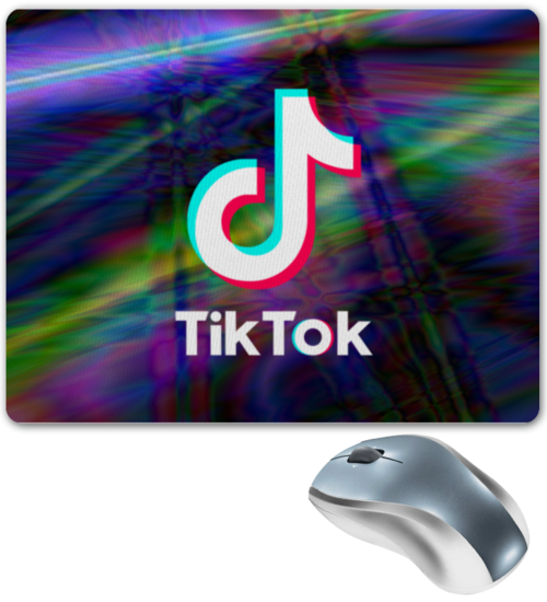 Заказать коврик для мышки в Москве. Коврик для мышки TikTok  от DESIGNER   - готовые дизайны и нанесение принтов.