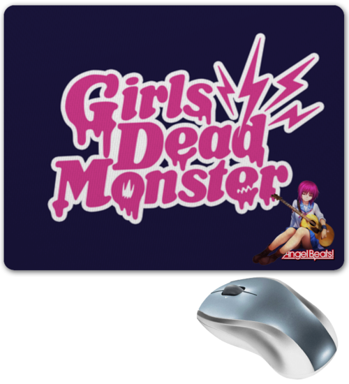 Заказать коврик для мышки в Москве. Коврик для мышки Angel Beats! Girls Dead Monster от redirector - готовые дизайны и нанесение принтов.