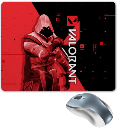 Заказать коврик для мышки в Москве. Коврик для мышки VALORANT OMEN  от geekbox - готовые дизайны и нанесение принтов.
