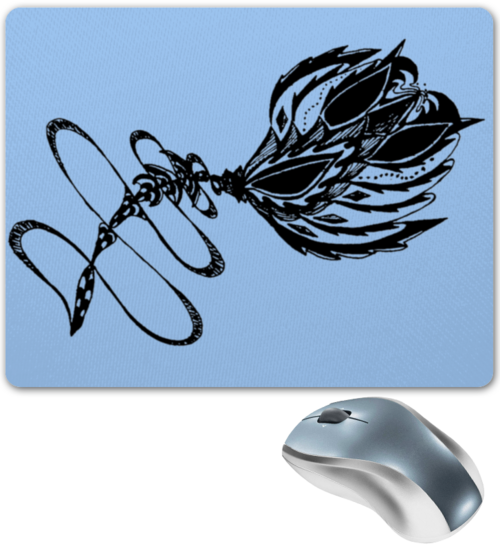 Заказать коврик для мышки в Москве. Коврик для мышки Драгоценный цветок от aviva - готовые дизайны и нанесение принтов.