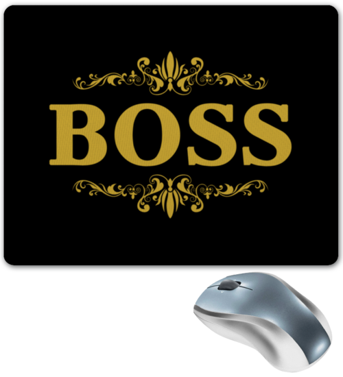 Заказать коврик для мышки в Москве. Коврик для мышки Boss / Босс от Андрей Измайлов - готовые дизайны и нанесение принтов.