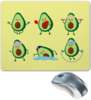 Заказать коврик для мышки в Москве. Коврик для мышки Спортсмен Авокадик от MariYang  - готовые дизайны и нанесение принтов.