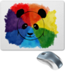 Заказать коврик для мышки в Москве. Коврик для мышки Rainbow panda от Rikki  - готовые дизайны и нанесение принтов.