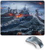 Заказать коврик для мышки в Москве. Коврик для мышки World of Warships от YellowCloverShop - готовые дизайны и нанесение принтов.