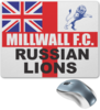 Заказать коврик для мышки в Москве. Коврик для мышки Millwall Russian Lions mouse pad от Millwall Supporters Club Russia - готовые дизайны и нанесение принтов.