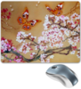 Заказать коврик для мышки в Москве. Коврик для мышки Бабочки на цветущей вишне. от etherealmist - готовые дизайны и нанесение принтов.