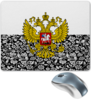 Заказать коврик для мышки в Москве. Коврик для мышки Цветы и герб от THE_NISE  - готовые дизайны и нанесение принтов.