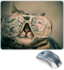 Заказать коврик для мышки в Москве. Коврик для мышки Кот в очках от THE_NISE  - готовые дизайны и нанесение принтов.